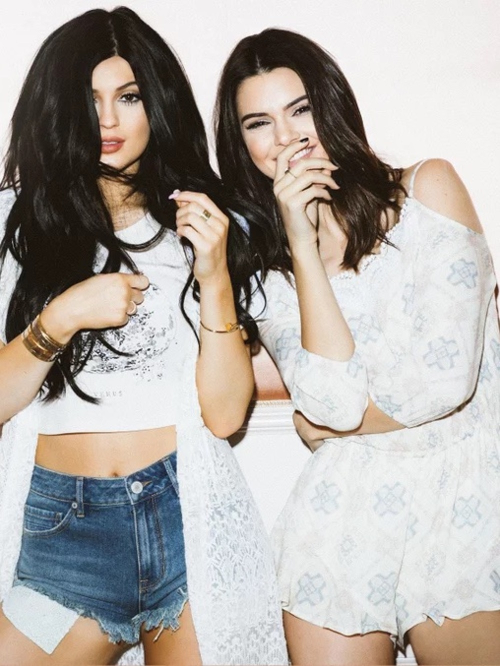NWT Kendall & Kali High Waist Kali Denim Shorts